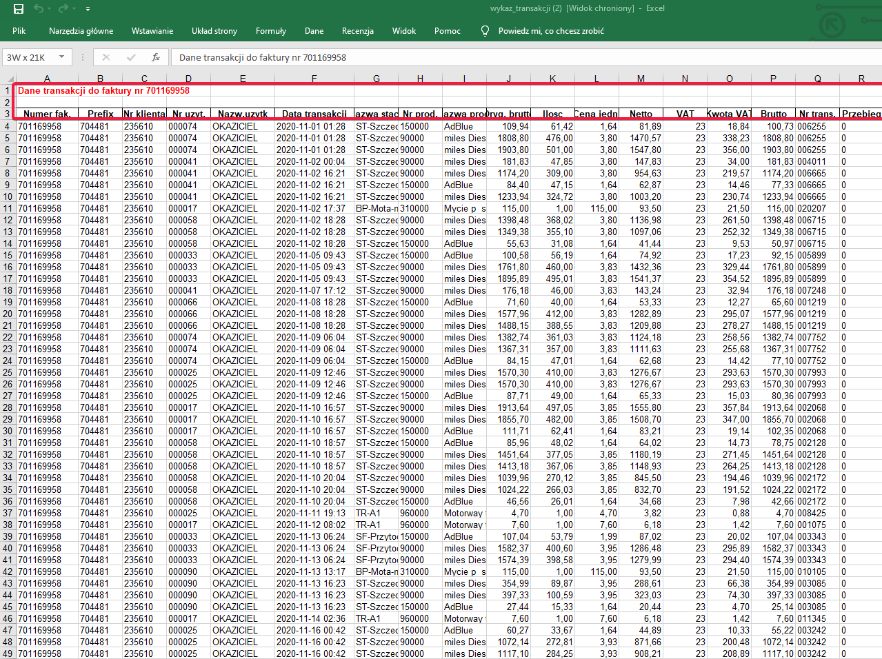 Source data configuration – screenshot of the Navifleet app