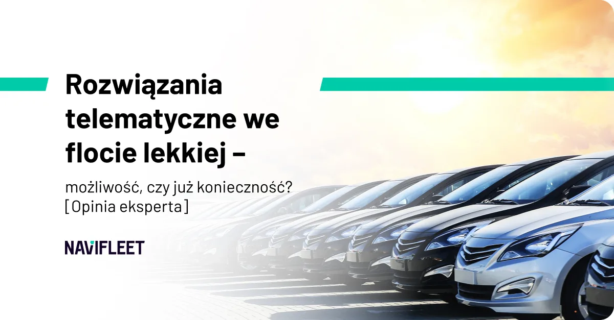 Telematics solutions in a light fleet: an option or already a necessity? [Expert opinion]