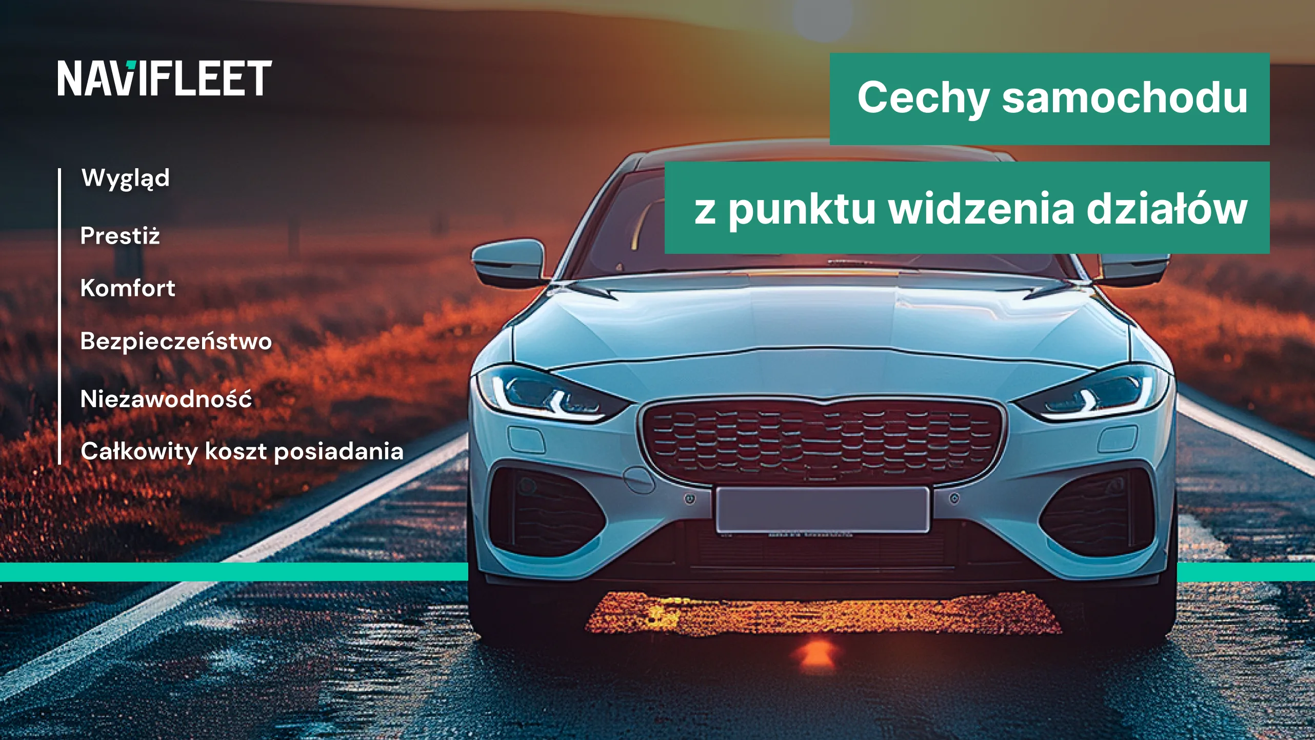 Company car characteristics from the point of view of departments