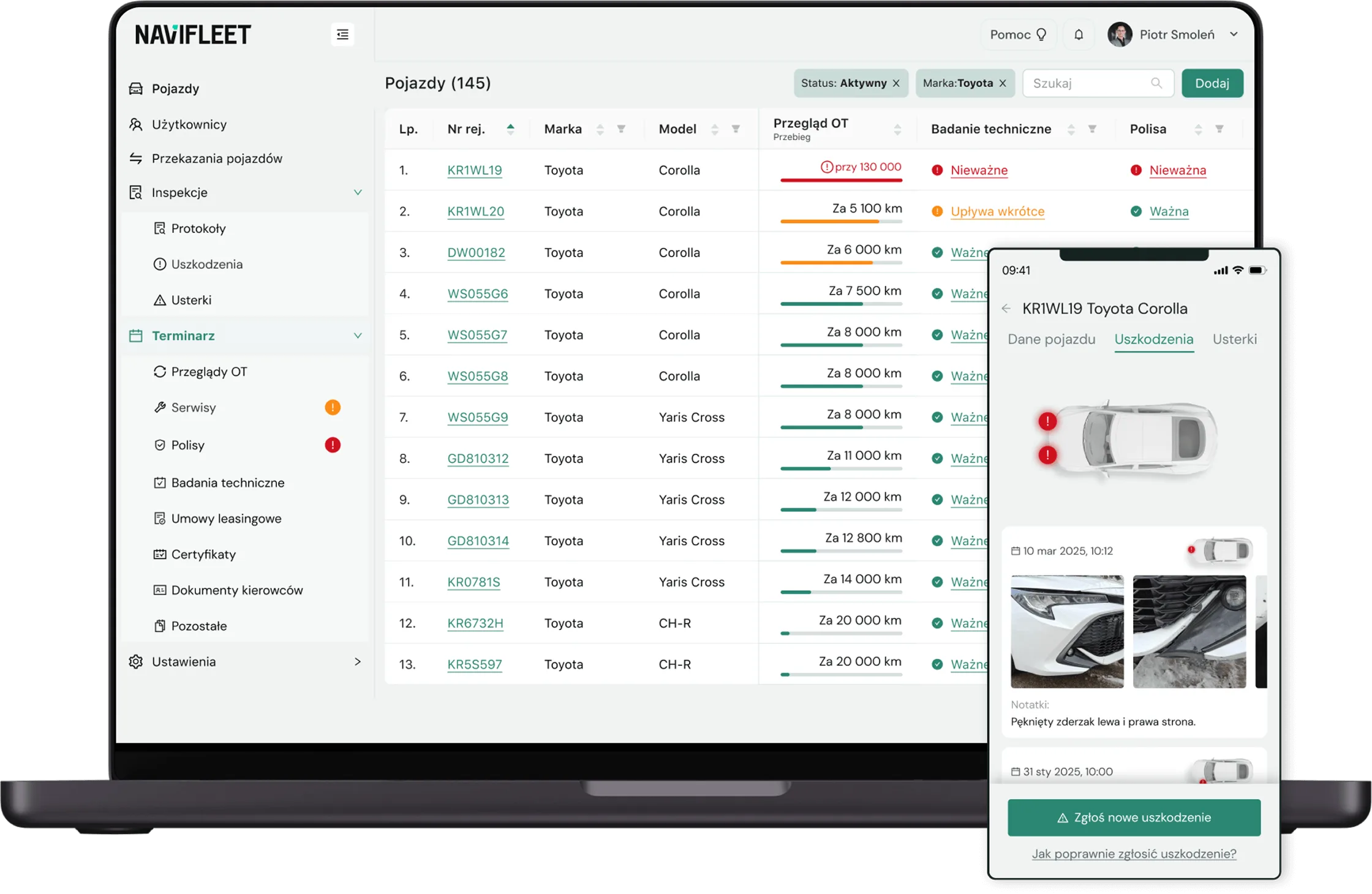 The Navifleet Manager app