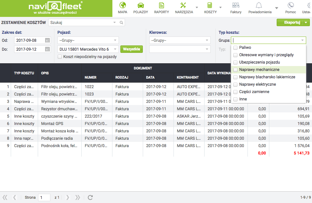 Managing fleet expenses