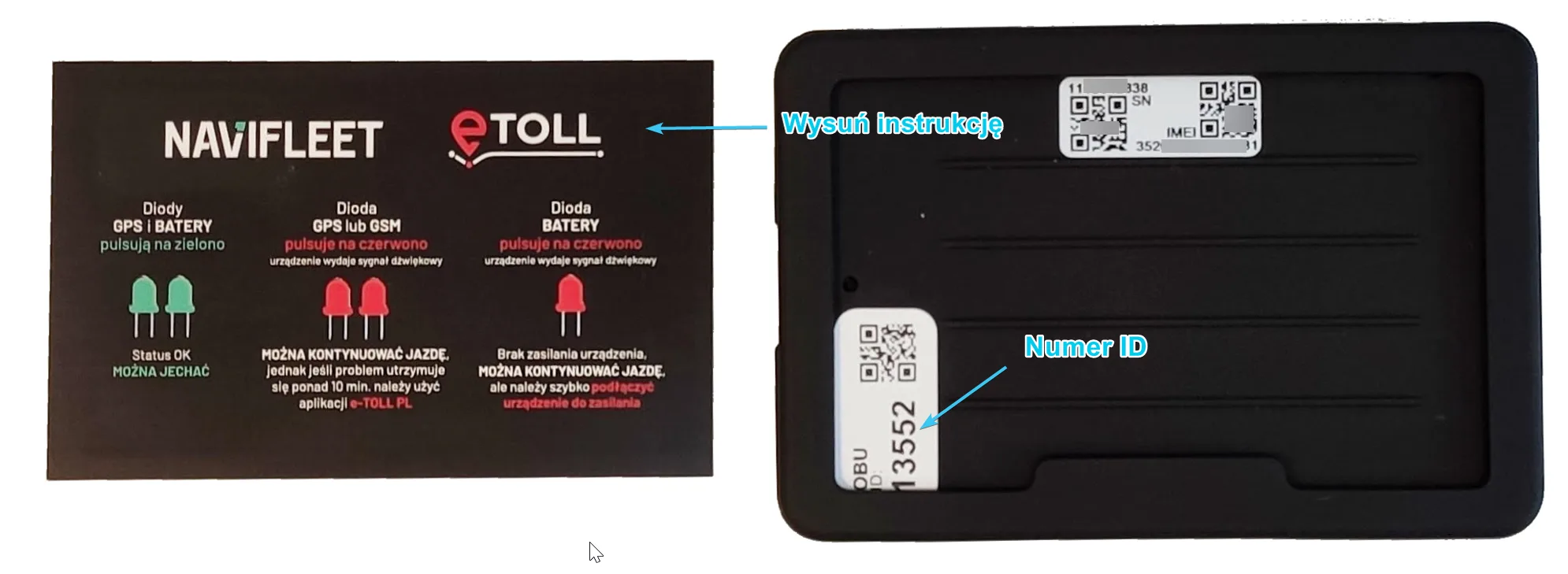 Checking the status of data transfer to e-TOLL – screenshot of the Navifleet app