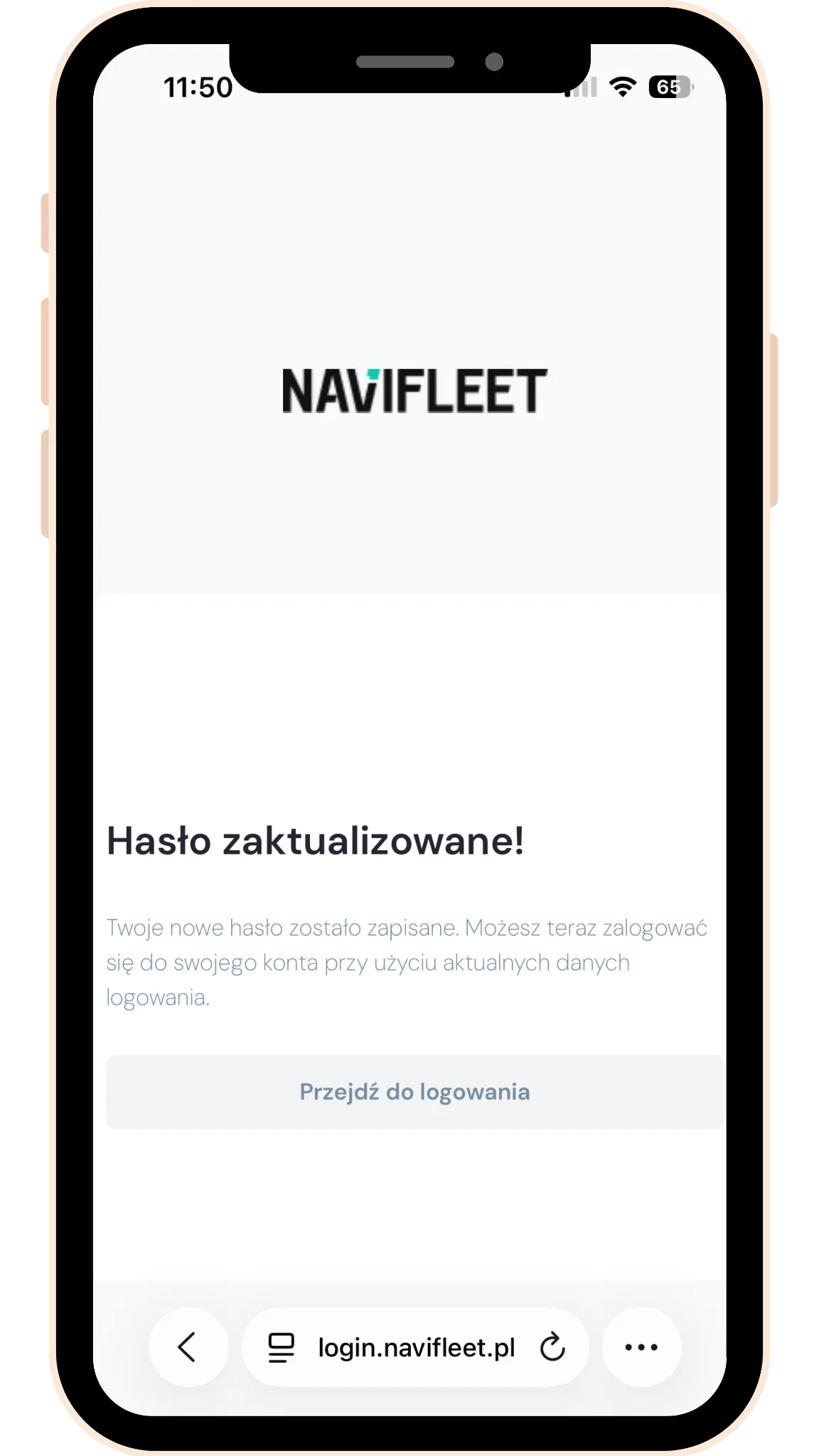 How to register? – screenshot of the Navifleet app