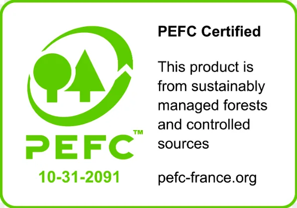 Example of a PEFC label