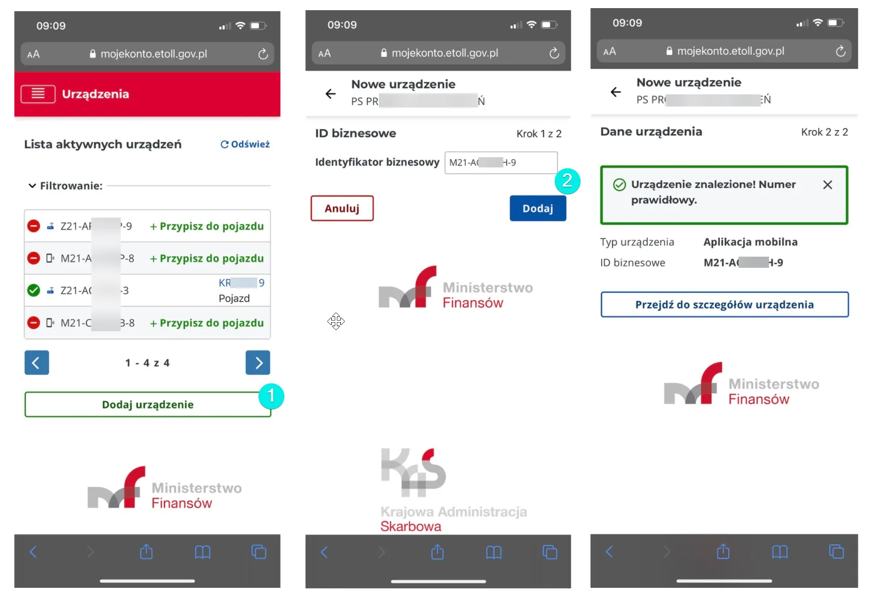 Step 3: Linking the mobile app to the vehicle. – screenshot of the Navifleet app